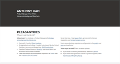 Desktop Screenshot of anthonykao.org